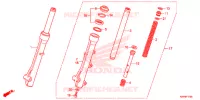 FORQUILHA FRENTE para Honda BEAT 110 CBS 2018