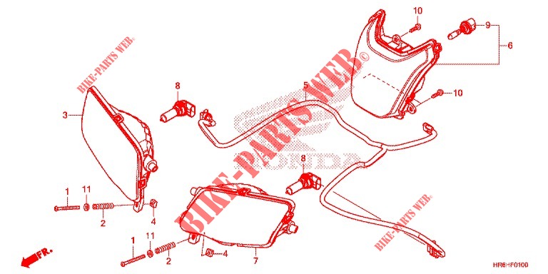 FAROL para Honda FOURTRAX 500 RUBICON DCT EPS 2018