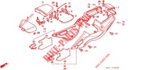 ASSENTO   CARENADO  para Honda VFR 400 R3 Without speed warning light 1990
