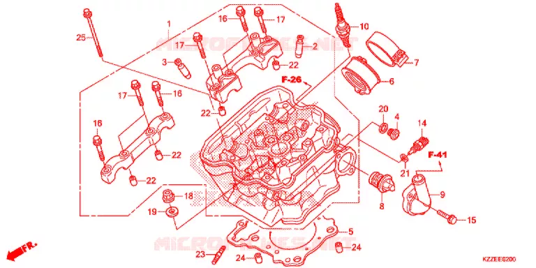 CILINDRO/CABECA MOTOR Honda MOTO 250 CRF 2018  CRF250RLJ