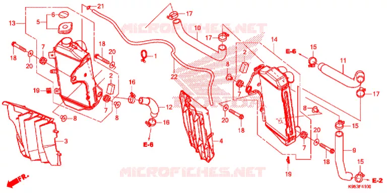RADIADOR Honda MOTO 250 CRF 2018  CRF250RJ