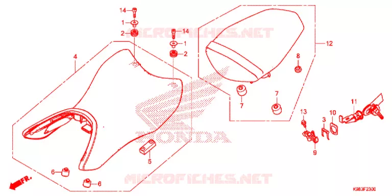 ASSENTO SIMPLES(2) Honda MOTO 125 CB 2020  CBF125NAJ