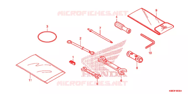 FERRAMENTAS/CAIXA DE BATERIA Honda MOTO 125 CB 2019  CBF125NAJ