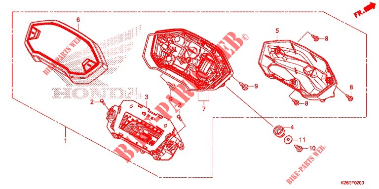 INSTRUMENTOS COMBINADOS para Honda MSX 125 ABS 2018