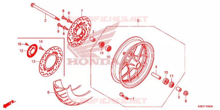 RODA FRENTE Honda MOTO 125 MSX 2018  MSX125AJ