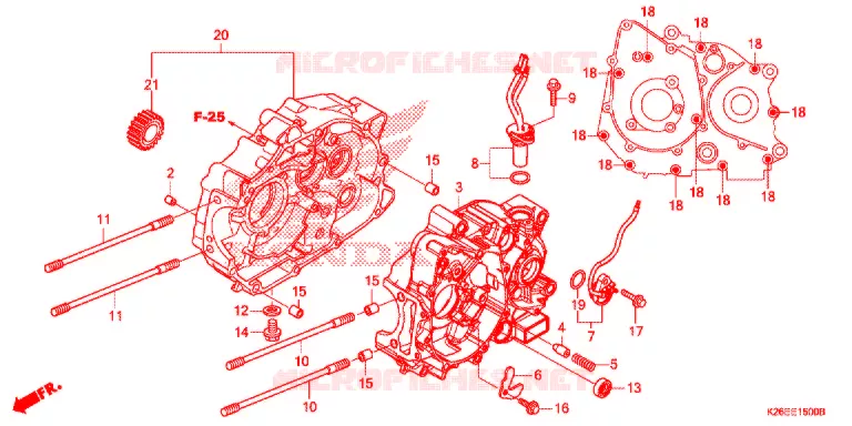 CARTER/BOMBA OLEO Honda MOTO 125 MSX 2019  MSX125J_CA