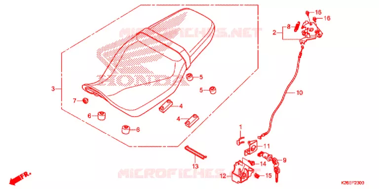 ASSENTO SIMPLES(2) Honda MOTO 125 MSX 2018  MSX125J_CA