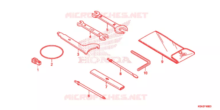 FERRAMENTAS/CAIXA DE BATERIA Honda MOTO 300 CBF 2019  CBF300NAJ