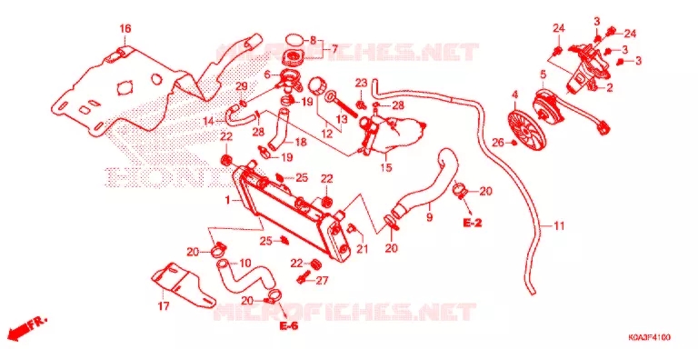 RADIADOR Honda MOTO 300 CBF 2019  CBF300NAJ