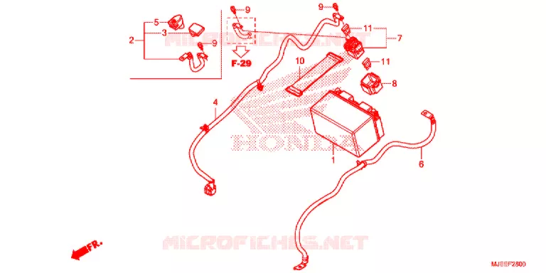 FERRAMENTAS/CAIXA DE BATERIA Honda MOTO 650 CB 2018  CB650FJ