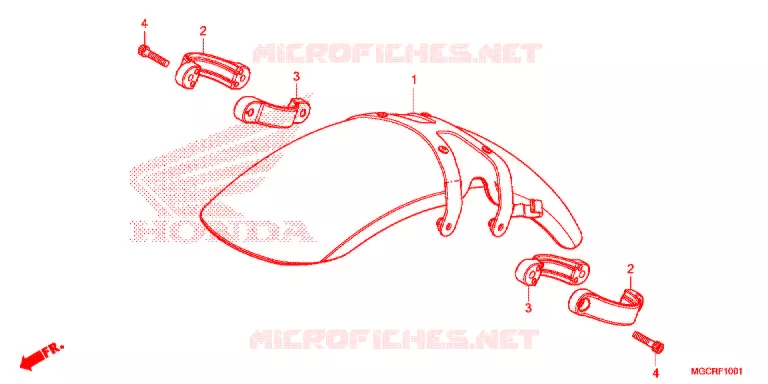 GUARDA-LAMAS FRENTE Honda MOTO 1100 CB 2019  CB1100NAJ