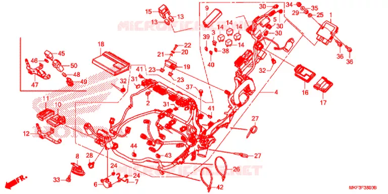 CABLAGEM/BATERIA Honda MOTO 1000 CBR 2019  CBR1000S2J