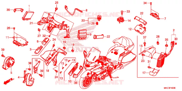 UNIDADE CONTROLO Honda MOTO 1800 GOLD-WING 2018  GL1800BJ