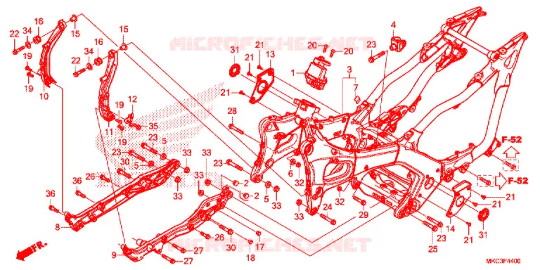 CORPO QUADRO Honda MOTO 1800 GOLD-WING 2018  GL1800BJ