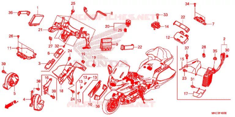 UNIDADE CONTROLO Honda MOTO 1800 GOLD-WING 2018  GL1800DAJ