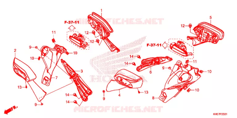 ESPELHO (NSS125ADK) Honda SCOOTER 125 FORZA 2018  NSS125ADK