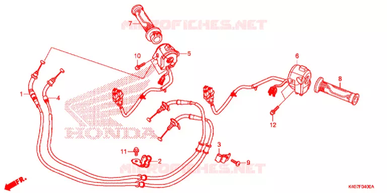 MANETE/INTERRUPTOR/CABO(1) Honda SCOOTER 125 FORZA 2018  NSS125ADK