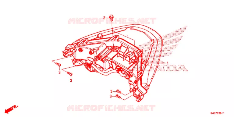 LUZ COMBINADA TRASEIRA (NSS125ADK) Honda SCOOTER 125 FORZA 2020  NSS125ADK