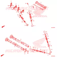 ARVORE CAMES/VALVULA para Honda AFRICA TWIN 1000 ADVENTURE DCT 2018