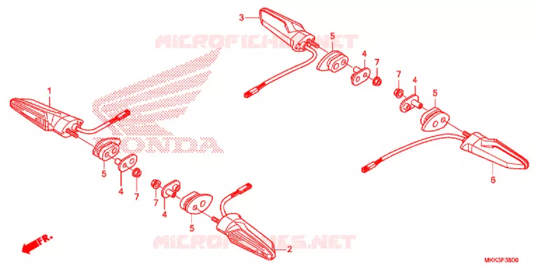 FAROLIM PISCA Honda MOTO 1000 AFRICA-TWIN 2018  CRF1000D2J