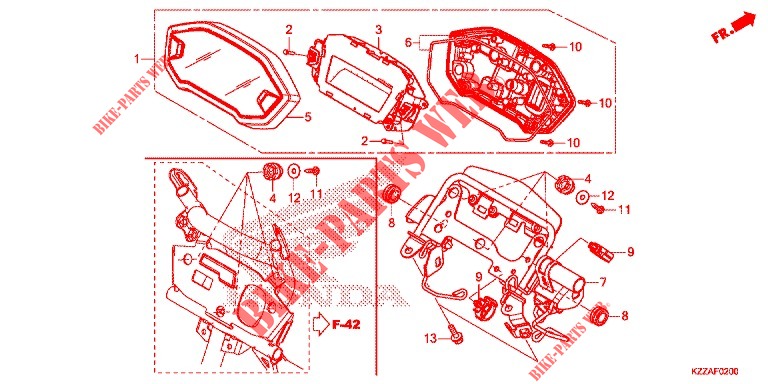 INSTRUMENTOS COMBINADOS para Honda CRF 250 L ABS 2018
