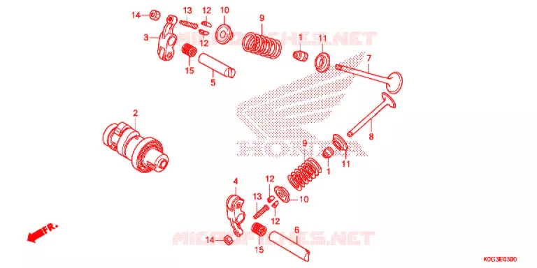 ARVORE CAMES/VALVULA Honda MOTO 125 CUB 2020  C125AK