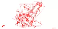 CORPO QUADRO para Honda CB 650 F ABS RED 2018
