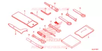 FERRAMENTAS/CAIXA DE BATERIA para Honda CB 650 F ABS RED 2018