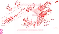 LUZ TRASEIRA/LUZ MATRICULA para Honda CB 650 F ABS RED 2018