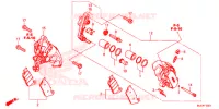 PINCA TRAVAO FRENTE para Honda CB 650 F ABS RED 2018