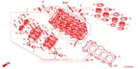 TAMPA CABECA MOTOR para Honda CB 650 F ABS RED 2018
