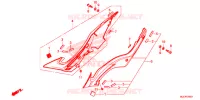 TAMPA LATERAL para Honda CB 650 F ABS RED 2018