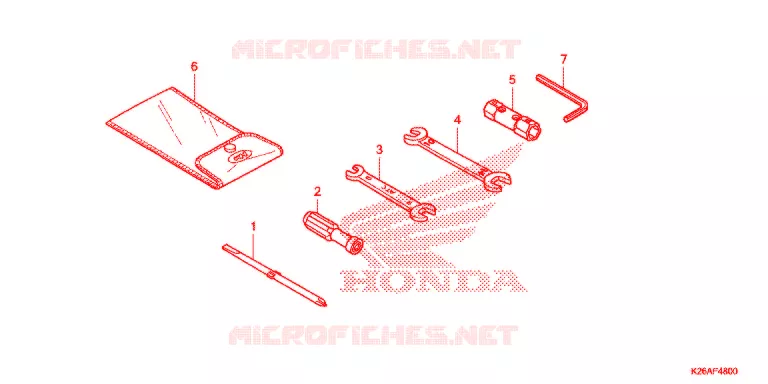 FERRAMENTAS/CAIXA DE BATERIA Honda MOTO 125 GROM 2019  MSX125K