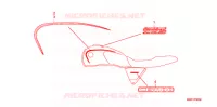 EMBLEMA/FAIXA para Honda CB 1100 SPECIAL EDITION UP HANDELBAR 2011