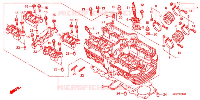 TAMPA CABECA MOTOR Honda MOTO 1100 CB 2011  CB1100AB
