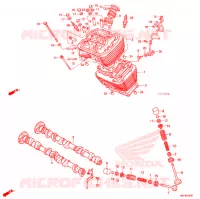 CABECA FRENTE MOTOR para Honda STEED 400 VLX Flat bar handle, With speed warning light 1989