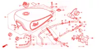 DEPÓSITO para Honda STEED 400 VLX Flat bar handle, With speed warning light 1989