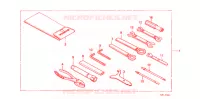 FERRAMENTAS/CAIXA DE BATERIA para Honda STEED 400 VLX Flat bar handle, With speed warning light 1989