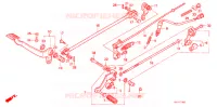 PEDAL/POUSA PES para Honda STEED 400 VLX Flat bar handle, With speed warning light 1989