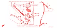 TRAVAO FR.BOMBA PRINCIPAL para Honda STEED 400 VLX Flat bar handle, With speed warning light 1989