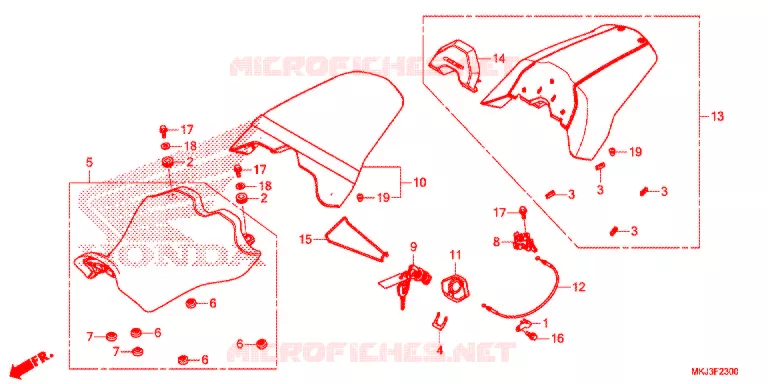 ASSENTO SIMPLES(2) Honda MOTO 1000 CB 2020  CB1000RAK