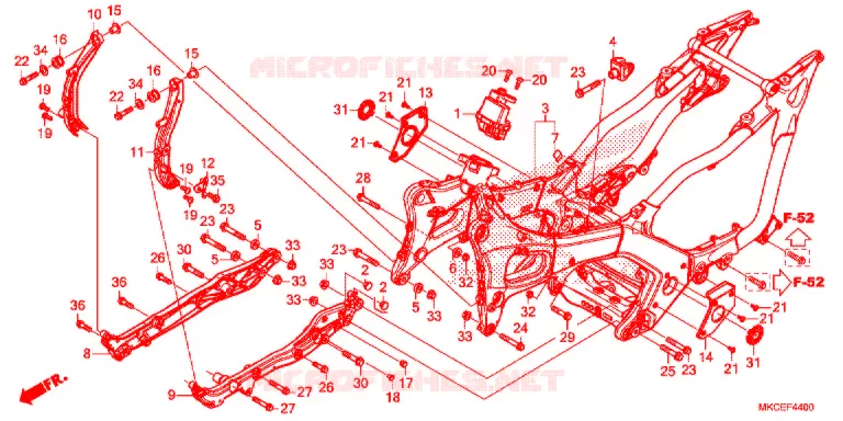 CORPO QUADRO Honda MOTO 1800 GOLD-WING 2019  GL1800DAK
