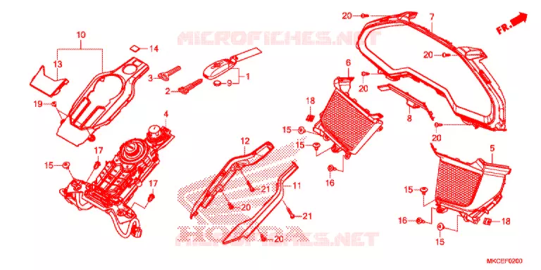 SATEEN METER PANE Honda MOTO 1800 GOLD-WING 2019  GL1800DAK