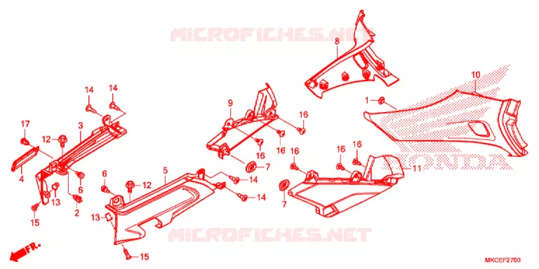 TAMPA LATERAL Honda MOTO 1800 GOLD-WING 2019  GL1800DAK