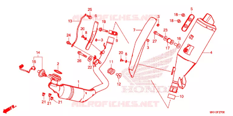 SILENCIADOR ESCAPE(2) Honda MOTO 750 ADV 2019  ADV750K