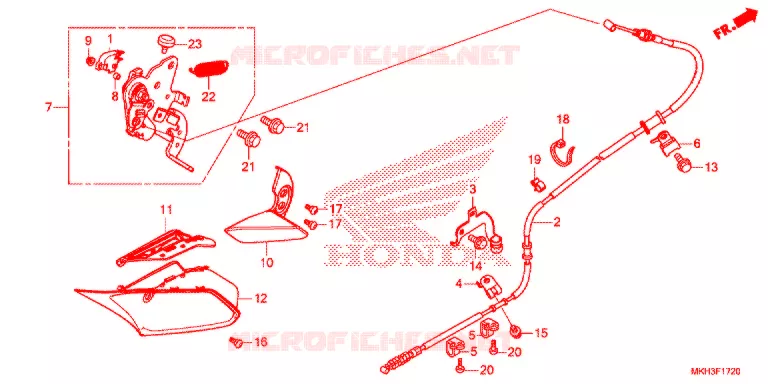 ALAVANCA FREIO ESTACION Honda MOTO 750 ADV 2020  ADV750K