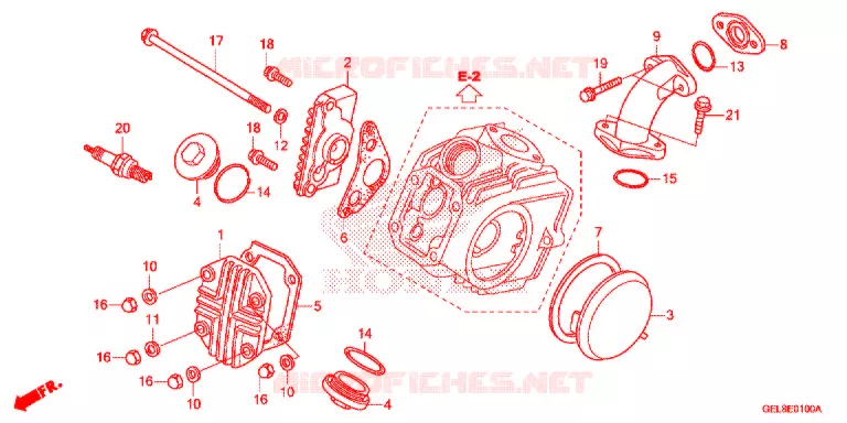 TAMPA CABECA MOTOR Honda MOTO 50 CRF 2020  CRF50FL