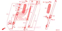 FORQUILHA FRENTE para Honda CRF 250 F 2020
