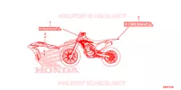 MARCA/FAIXA para Honda CRF 250 F 2020