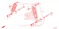 AMORTECEDOR TRASEIRO para Honda FOURTRAX 420 RANCHER 4X4 AT IRS EPS ESP 2020